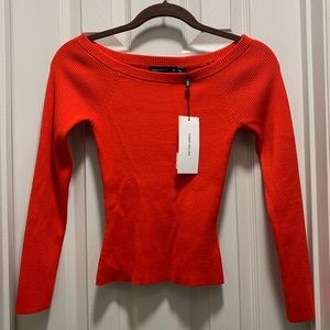 Karen Millen Red Boatneck Sweater